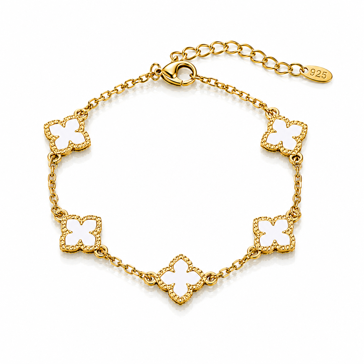 Clover Bracelet White