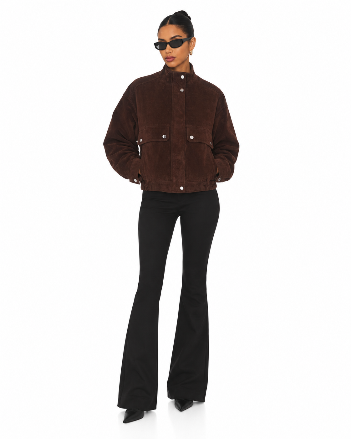 Autumn Suede Bomber Jacket